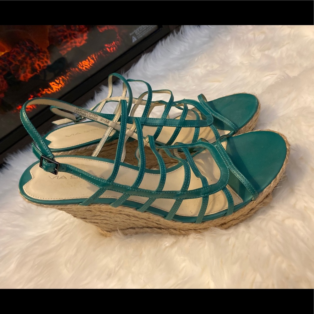 Via Spiga Wedge Sandals